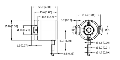 Turck REI-E-112I8E-2B1024-C, REI-E-112I8E-2B2500-C, REI-E-112IA0E-2B1024-C, REI-E-112IA0E-2B2500-C