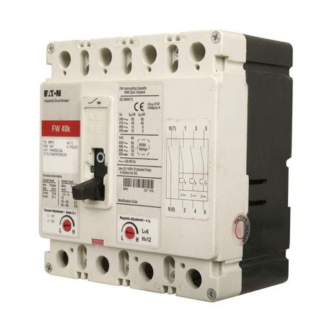 Eaton FW4050EL, FW4050J0L, FW4050J0VL, FW4050L, FW4063J0L, FW4063J0VL, FW4063L, FW4080J0L, FW4080J0VL, FW4080L, FW4100J0L, FW4100J0VL, FW4100L, FW4125J0L, FW4125J0VL