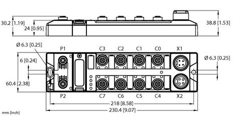Turck TBEN-LH-16DIP, TBEN-LH-8IOL