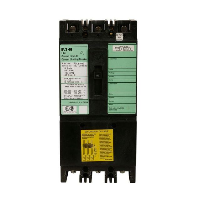 Eaton FCL3015L, FCL3020L, FCL3025L, FCL3030L, FCL3035L, FCL3040L, FCL3050L, FCL3060L, FCL3070L, FCL3080L, FCL3090L, FCL3100L