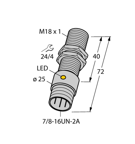 Turck BI5-G18-AN6X-B1341, BI5-G18-AP6X-B1341, BI5-G18-RP6X-B1343