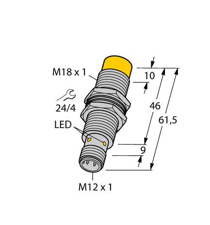 Turck NI12U-EM18-AN6X-H1141/S395, NI12U-EM18-AP6X2-H1141/S395, NI12U-EM18M-VP4X-H1141, NI12U-M18M-VP4X-H1141, NI15U-M18M-AP6X2-H1141, NI15U-M18M-VP6X-H1141