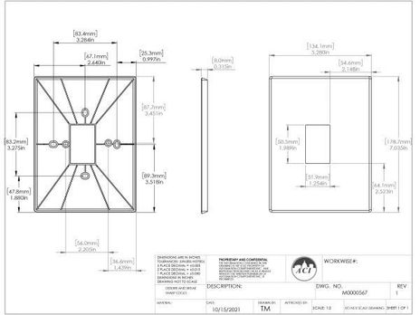 ACI A/MOUNTING PLATE BEIGE R