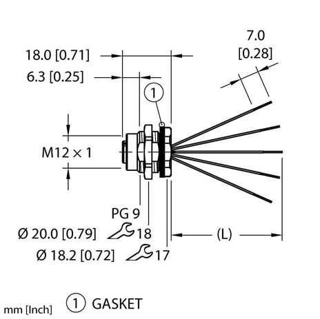 Turck ERKBG-A5.500.2-0.5, ERKBG-A5.500.2-1, ERKBG-A5.500.2-2, ERKBG-A5.500.8-1, ERKBG-B5.500.2-0.5, ERKBG-B5.500.2-1, ERKBG-B5.500.2-2