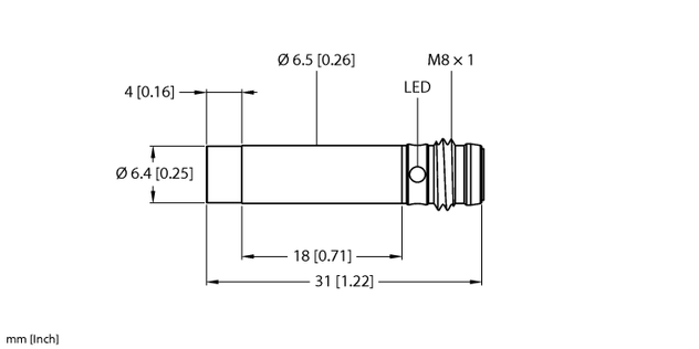 Turck NI3-EH6.5K-AN6X-V1131, NI3-EH6.5K-AP6X-V1131