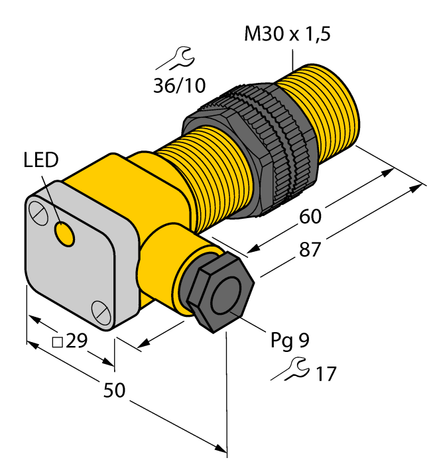 Turck BI10-P30SK-AN6X2, BI10-P30SK-AP6X2, BI10-P30SK-AZ3X2, NI15-P30SK-AN6X2, NI15-P30SK-AP6X2, NI15-P30SK-AZ3X2, NI20U-P30SK-AP6X