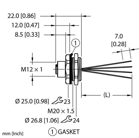Turck EFKBT-A4.400.2-1, EFKVT-A4.400.2-0.5, EFKVT-A4.400.2-1, EFKVT-A4.400.2-2