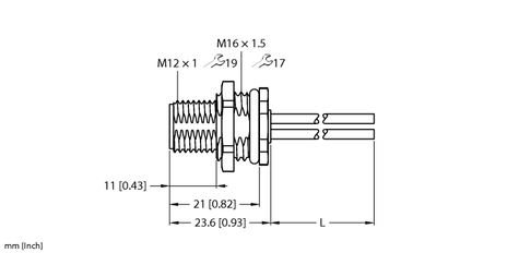 Turck FSFD46PS-0.2/M16, FSFD46PS-0.3/M16, FSFD46PS-0.5/M16, FSFD46PS-1/M16, FSFD46PS-2/M16, FSFD46PT-0.2/M16, FSFD46PT-0.5/M16, FSFD46PT-1/M16, FSFD46PT-2/M16