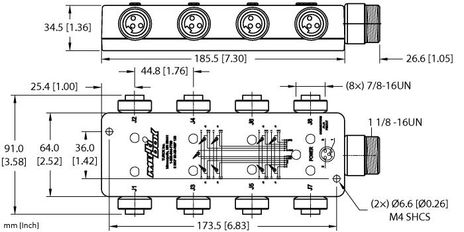 Turck 8 RKF 30-X9-RSF120