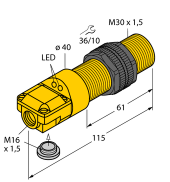 Turck BI10-P30SR-FZ3X2, BI10-P30SR-VN4X2, BI10-P30SR-VP4X2, NI15-P30SR-VN4X2, NI15-P30SR-VP4X2, TURCK