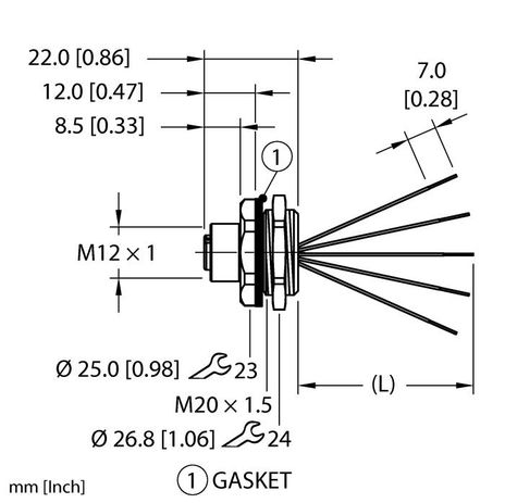 Turck EFKBT-A5.500.2-0.5, EFKBT-A5.500.2-0.6