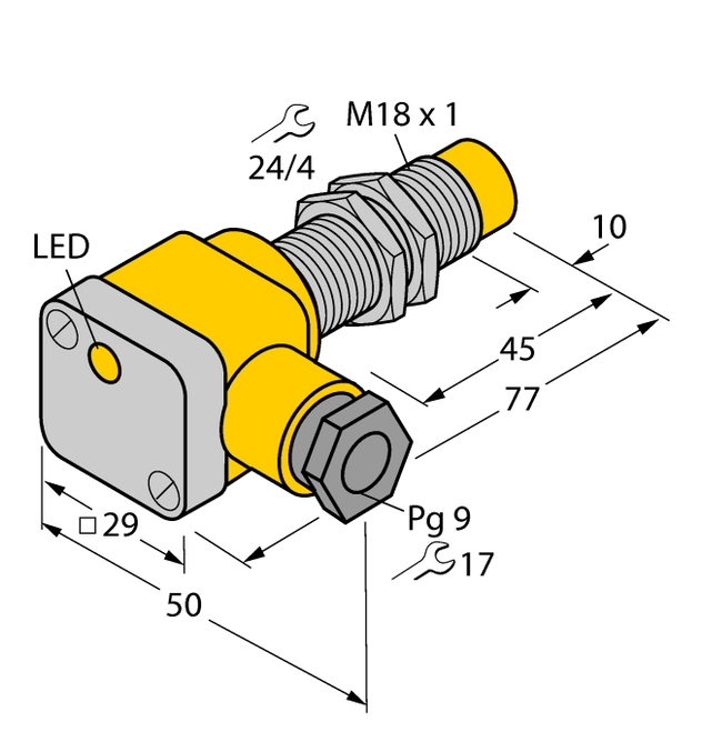 Turck NI10-G18SK-AN6X2, NI10-G18SK-AP6X2, NI10-G18SK-VP4X, NI8-G18SK-AD4X