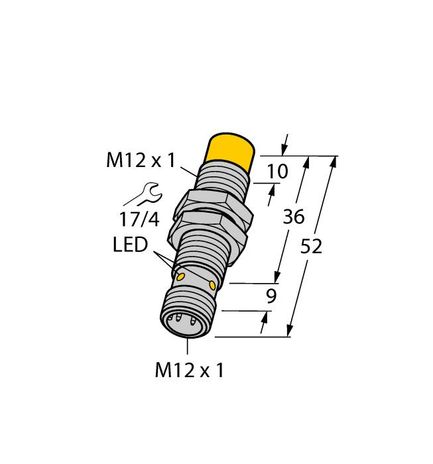 Turck NI10U-M12-AP6X-H1141, NI4-M12-AP6X-H1141, NI4-M12-RP6X-H1141, NI4-M12-VN6X-H1141, NI4-M12-VP6X-H1141, NI8-M12-AD4X-H1144, NI8-M12-RD4X-H1143