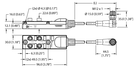 Turck TB-4M8M-3-0.5-WSCV 8.6T