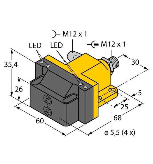 Turck NI4-DSU26-2ASIX4-H1140-FKE4.3