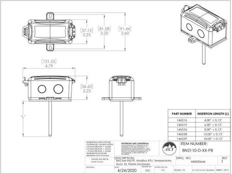 ACI BN2110-D-4-PB, BN2110-D-6-PB