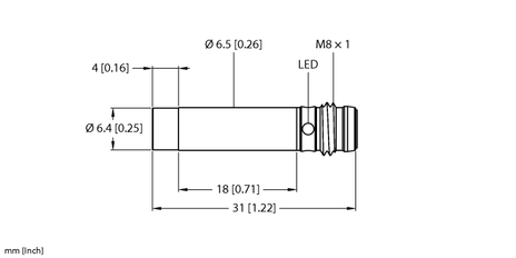 Turck NI3-EH6.5K-AN6X-V1131, NI3-EH6.5K-AP6X-V1131