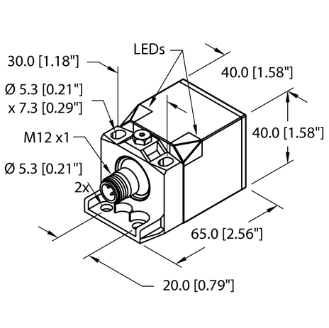 Turck BI15-CK40-AN6X2-H1141 W/BS2.1, BI15-CK40-AP6X2-H1141 W/BS2.1, BI15-CK40-VN4X2-H1141 W/BS2.1, BI15-CK40-VP4X2-H1141 W/BS2.1, BI15U-CK40-AN6X2-H1141 W/BS 2.1, BI15U-CK40-AP6X2-H1141 W/BS2.1, BI15U-CK40-VP4X2-H1141 W/BS 2.1, BI20U-CK40-AP6X2-H1141 W/BS2.1, BI20U-CK40-RP6X2-H1143 W/BS2.1, BI20U-CK40-VP4X2-H1141 W/BS2.1, NI20-CK40-AN6X2-H1141 W/BS2.1, NI20-CK40-AP6X2-H1141 W/BS2.1, NI20-CK40-VN4X2-H1141 W/BS2.1, NI20-CK40-VP4X2-H1141 W/BS2.1, NI25U-CK40-AN6X2-H1141 W/BS2.1