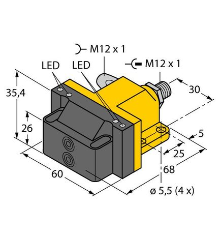 Turck NI4-DSU26-2ASIX4-H1140-FKE4.3